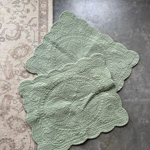 Sage Scalloped Pillow Shams